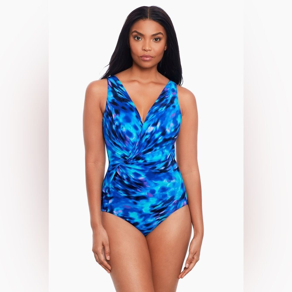 NWOT Miraclesuit | Cloud Leopard Esmerelda One Piece Swimsuit 10‎ - Picture 3 of 9